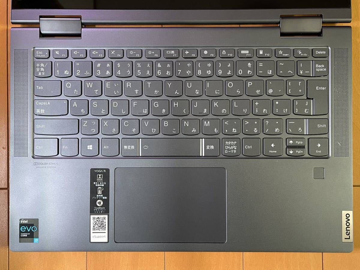 ジャンクLenovo Yoga 750i SSD512GB/i7-1165G7/16GB/Win10-64bit/Office/14inch/タッチパネル/タッチペン/指紋センサー_画像5