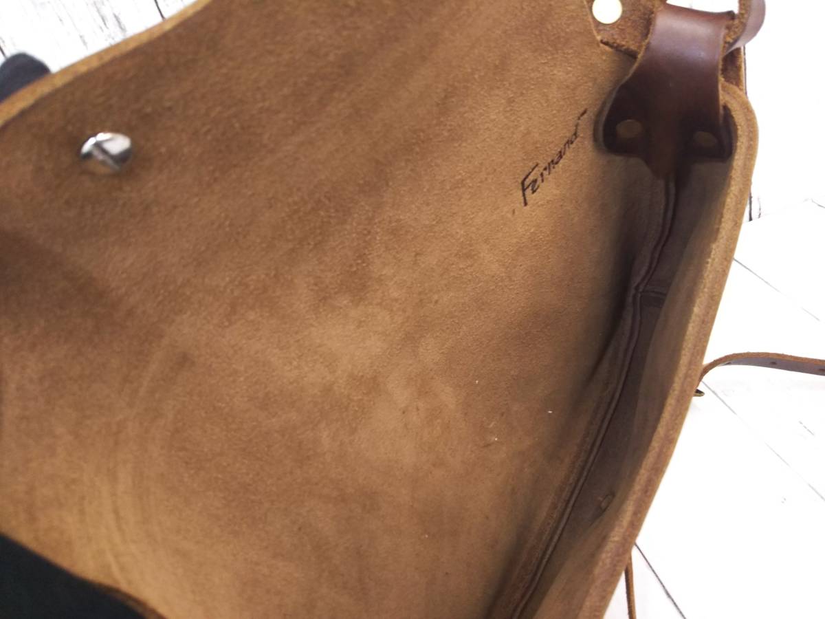 FERNAND LEATHER フェルナンドレザー コンチョポーチ ショルダーバッグ