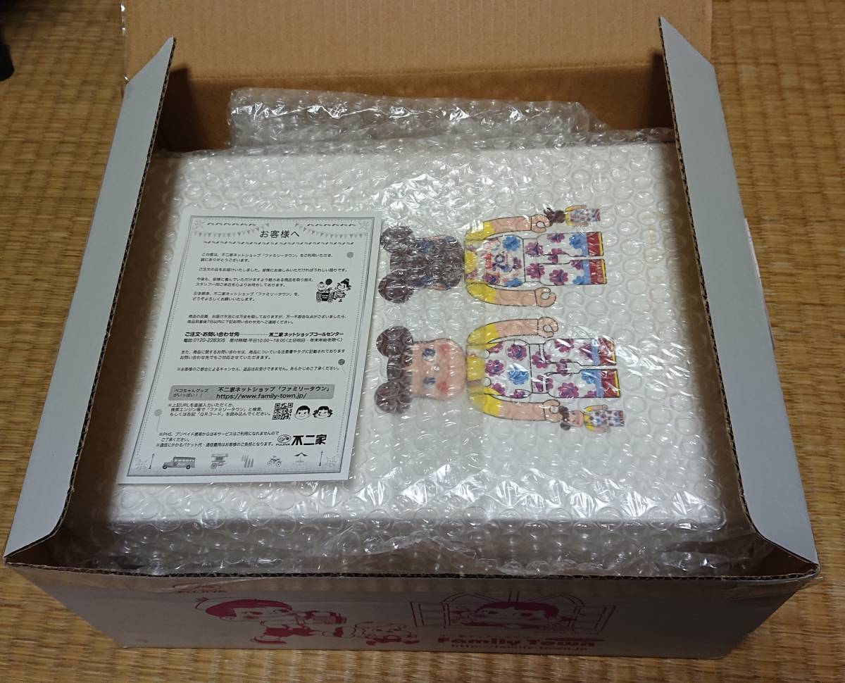 不二家FUJIYA BE@RBRICK ベアブリック ペコちゃん ミルキー70周年