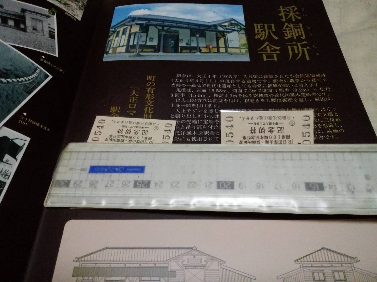稀少な3点セット　JR九州　日田英彦山線採銅所駅舎開業100周年記念_画像5