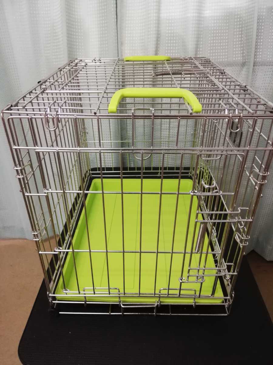 新品 ステンレス サークル ステンレス ケージ トリプルドア Mサイズ la