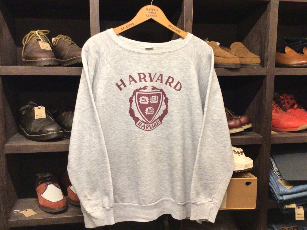 ビックサイズ 80’S MADE IN USA CHAMPION HARVARD SWEAT SIZE XL アメリカ製 チャンピオン ハーバード大学 カレッジ スウェット 染み込み