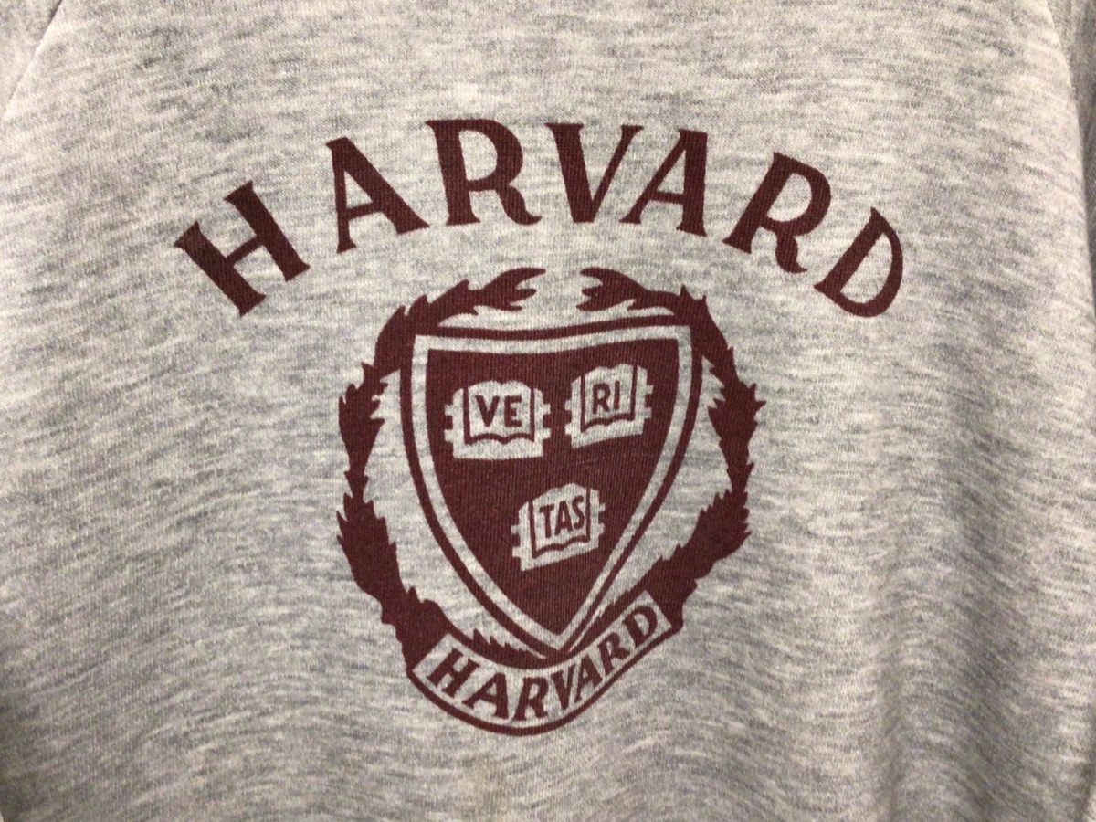 ビックサイズ 80’S MADE IN USA CHAMPION HARVARD SWEAT SIZE XL アメリカ製 チャンピオン ハーバード大学 カレッジ スウェット 染み込み_画像3