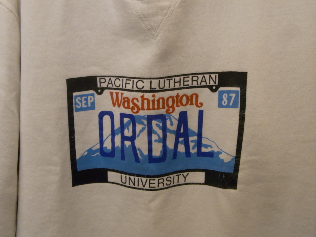 90'S MADE IN USA PACIFIC LUTHERAN UNIVERSITY SWEAT SIZE M アメリカ製 パシフィック ルーテラン 大学 スウェット トレーナー カレッジ_画像3
