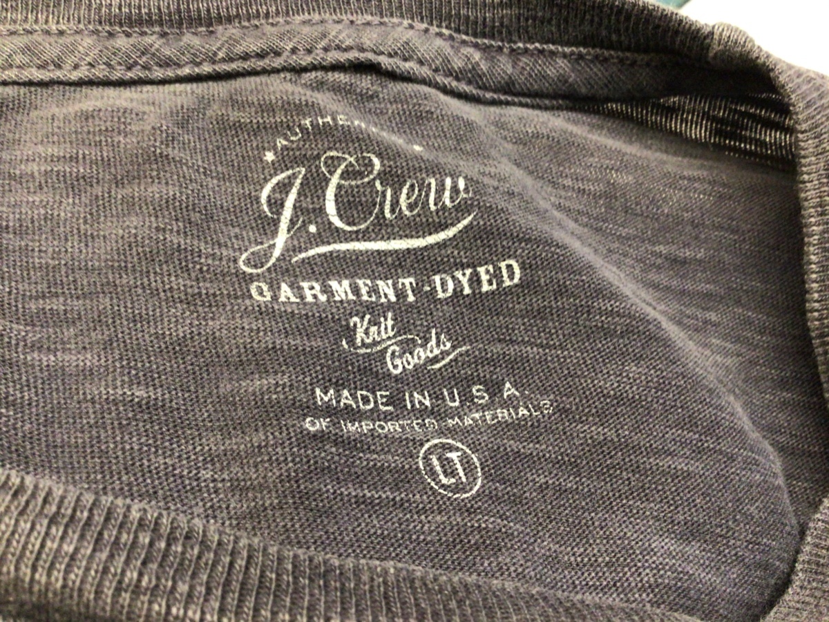 MADE IN USA J.CREW POKET T-SHIRT SIZE L アメリカ製 ジェイクルー ポケット Tシャツ 半袖 ポケT_画像3