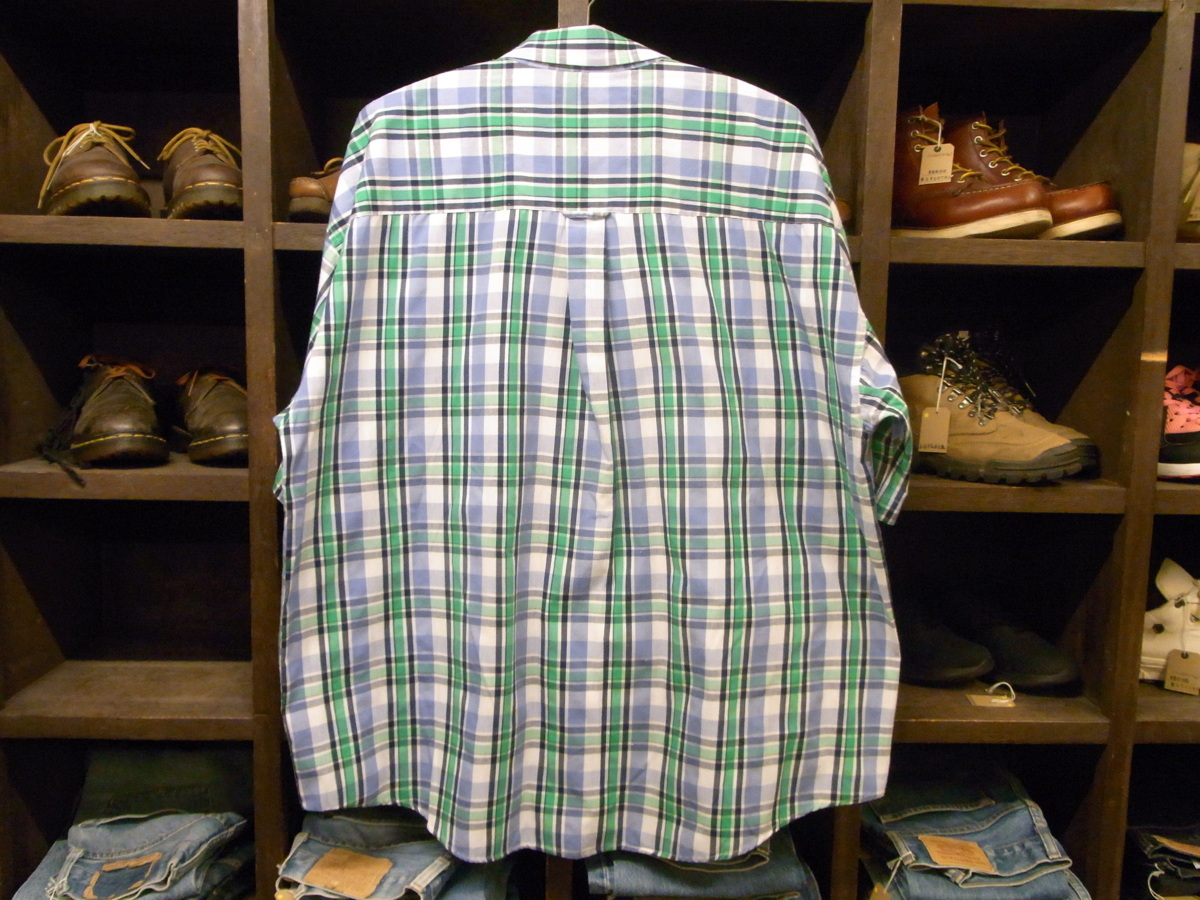 ビッグサイズ SUN RIVER CHECK SHIRT SIZE XL サン リバー チェック シャツ 半袖_画像2