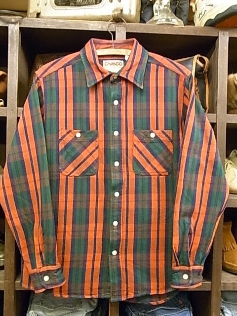 CAMCO HEVY NEL SHIRTS CHECK SIZE M カムコ ヘビー ネル シャツ チェック 長袖_画像1