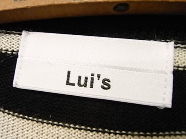 LUI'S ボーダー切替 ニット セーター SIZE S ルイス_画像3