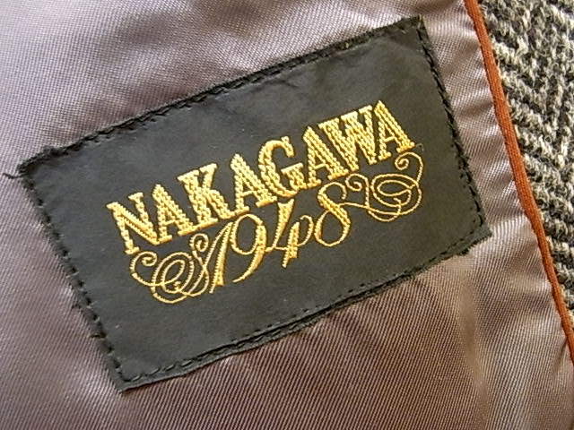 NAKAGAWA 1948 TWEED TILRORED JKT SIZE S(167cm) ナカガワ 中川 ツイード テーラード ジャケット ワイシャツ専門店 セレクトショップ_画像3