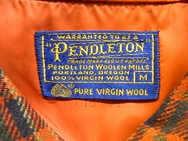 60'S PENDLETON B.D WOOL SHIRT SIZE M ヴィンテージ ペンドルトン ボタンダウン チェック ウール シャツ 半袖_画像3