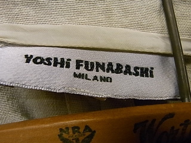 イタリア製 YOSHI FUNABASHI リネン コットン 2B テーラードジャケット SIZE 50 船橋芳信 スタジオ イプシロン STUDIO YPSILON_画像2