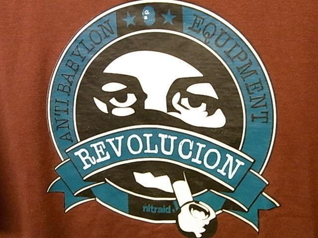 NITRAID \'REVOLUCION\' Revolution print short sleeves T-shirt SIZE L Nitraid 