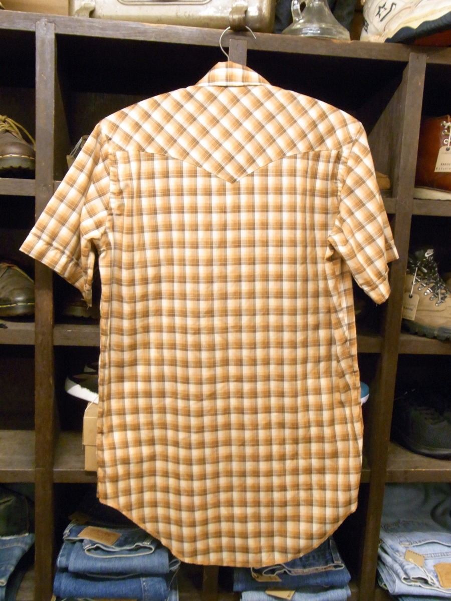 80'S MADE IN USA MAVERICK CHECK WESTERN SHIRTS SIZE M ヴィンテージ アメリカ製 マーベリック チェック ウエスタン シャツ 半袖_画像2