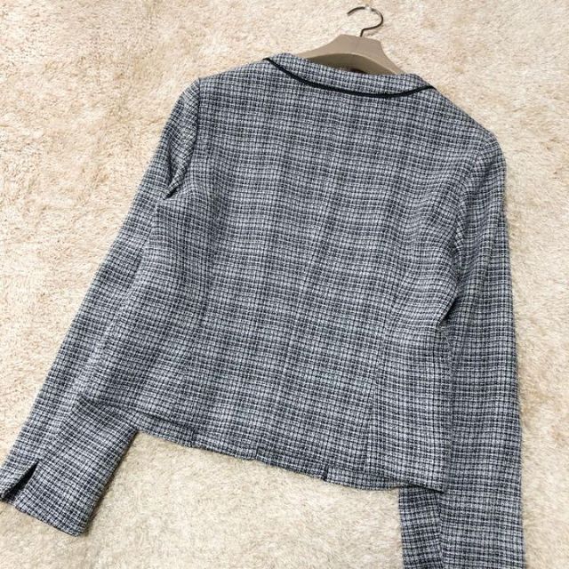 極美品セレモニー フォーマル スーツ ツイード ノーカラー 極美品セレモニー フォーマル スーツ ツイード ノーカラー