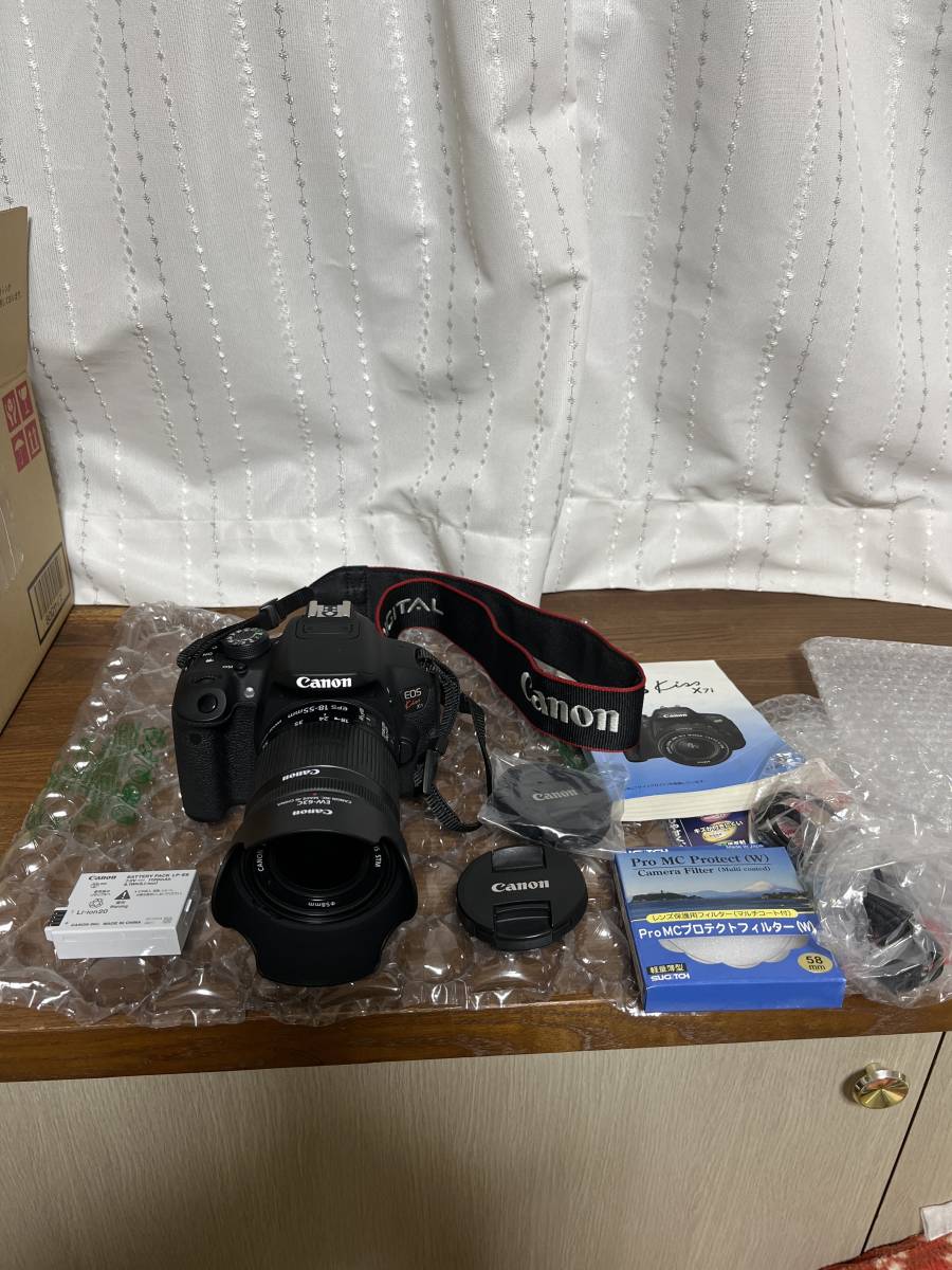 canon キャノン EOS kiss x7i EF-S18-55 IS レンズキット 美品