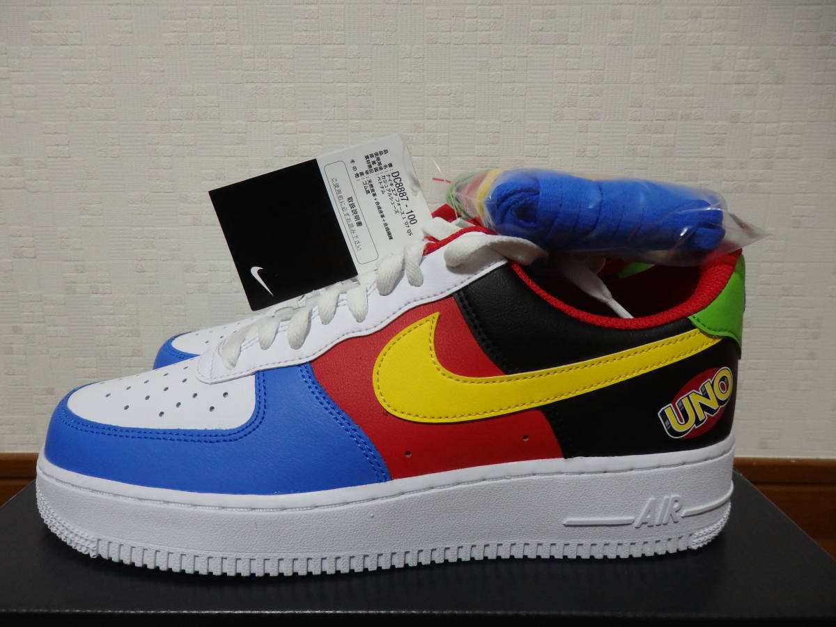 即決☆レア！限定！♪新品 NIKE ナイキスニーカー AIR FORCE 1 '07 LOW QS エアフォース１ ロー UNO 50周年記念 26.5cm♪25周年 40周年記念_画像1