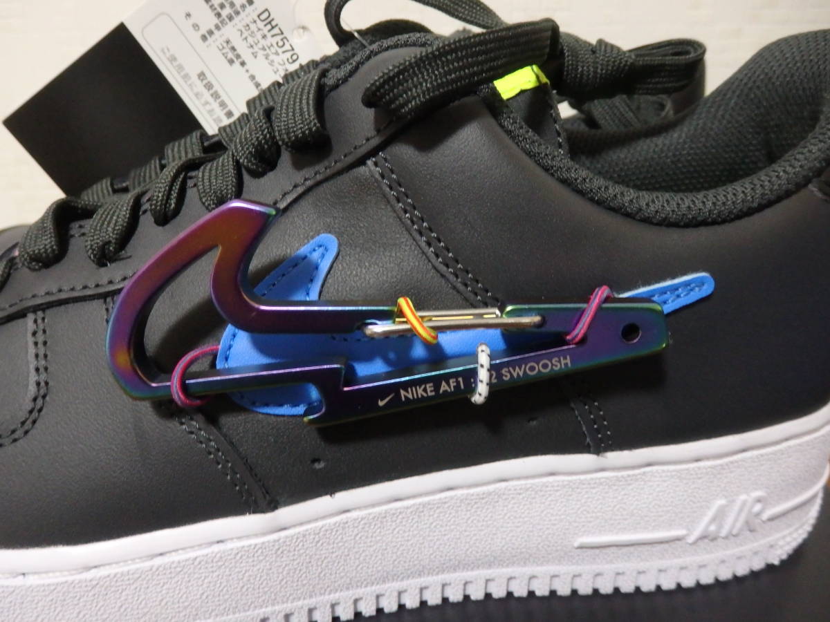 即決 レア！限定 新品 NIKE ナイキスニーカー AIR FORCE 1 '07 PRM エアフォース１ プレミアム カラビナ スウッシュ 27.5cm 25周年 40周年_画像2