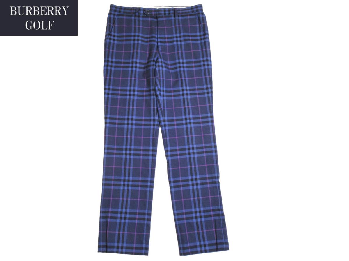 BURBERRY GOLF Burberry Golf noba проверка брюки w82