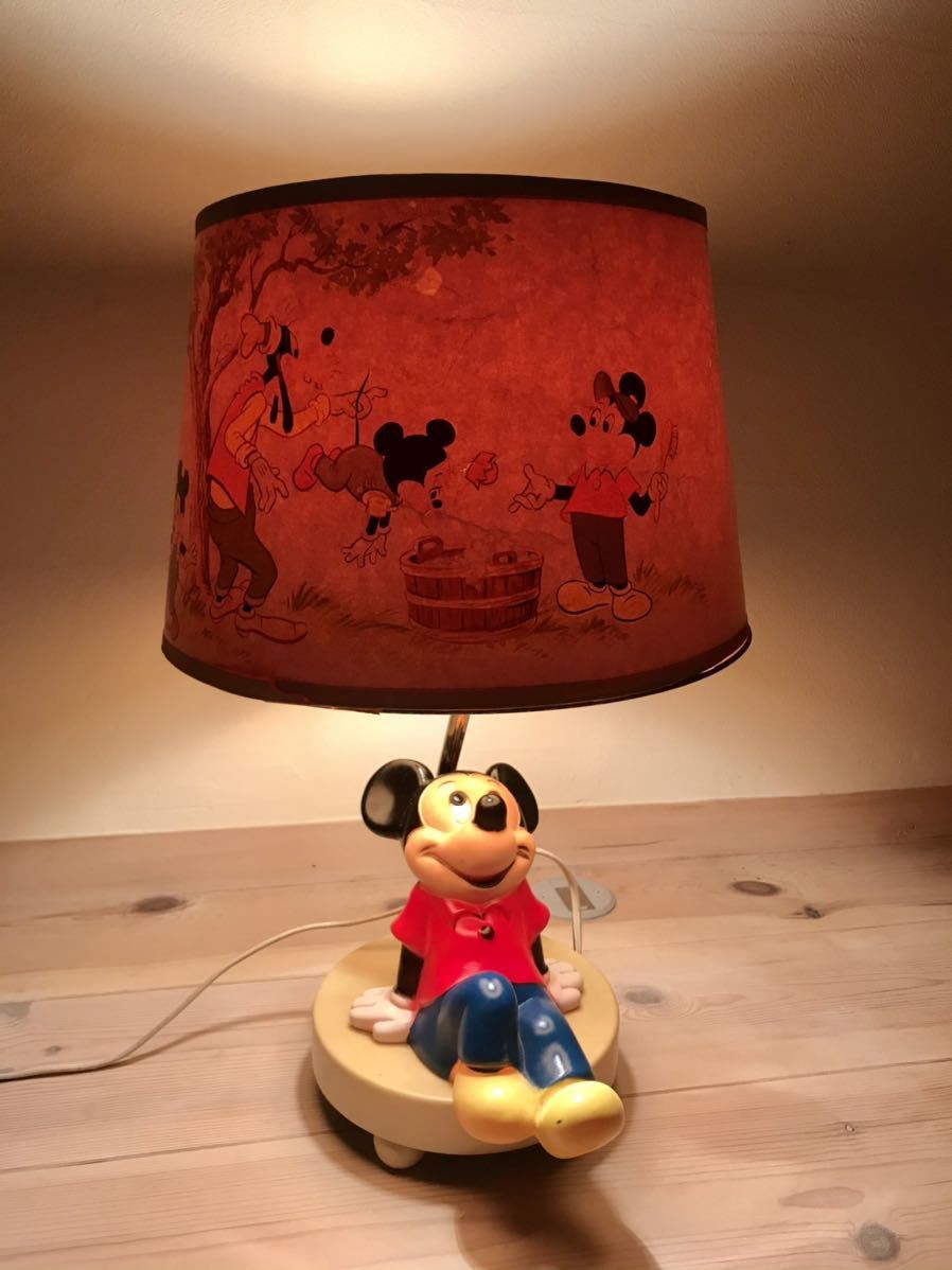 ビンテージ ディズニー ミッキーマウス ランプ 電気スタンド 