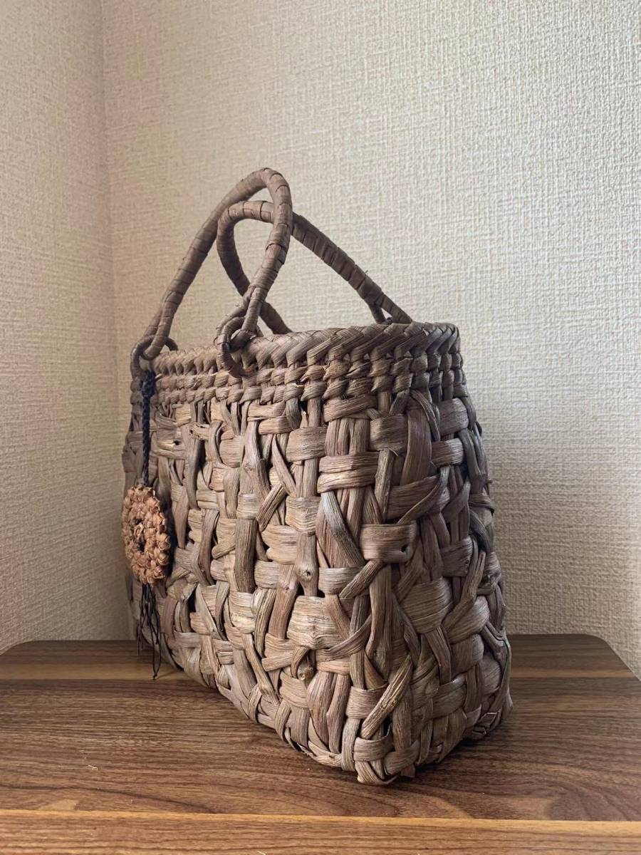 国産山葡萄 手作り かごバッグ 乱れ編み5 | noonanwaste.com