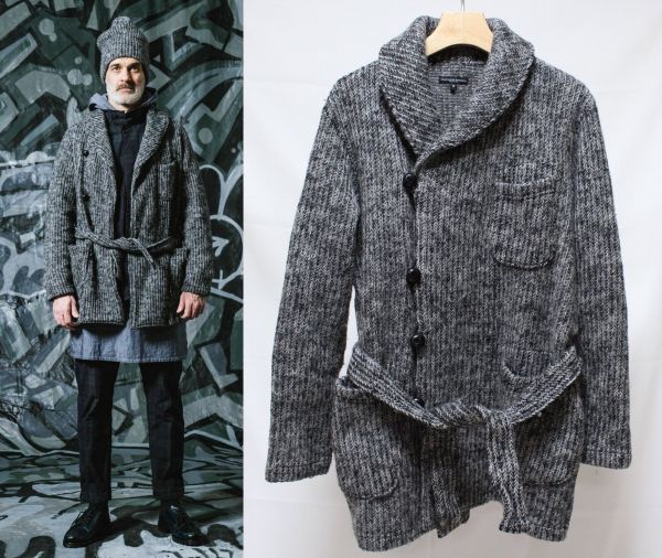 16AW Engineered Garments エンジニアードガーメンツ Shawl Collar Knit Jacket Sweater Knit ショールカラー ニット ジャケット S_画像1