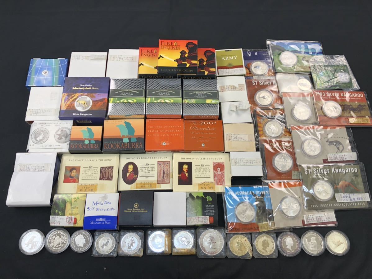 1000円〜大量 海外銀貨 1ドル 1オンス シルバーコイン 総重量5kg以上