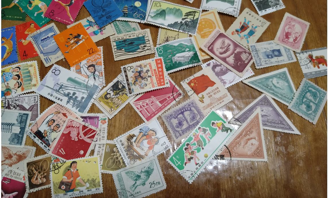 ②古い中国切手 使用済み130種以上135枚:概ね美品 パンダ切手未使用
