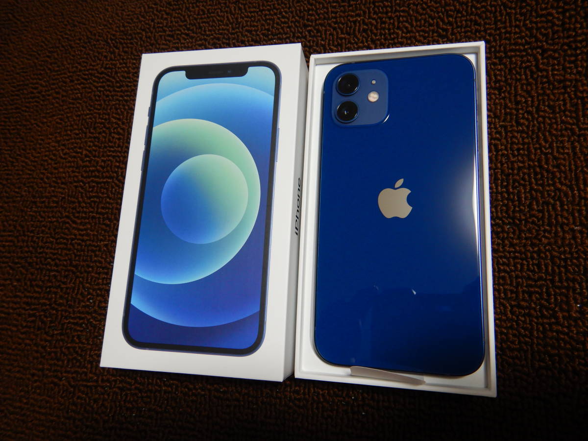 品質保証得価】 ヤフオク! - iPhone 12 64GB ブルー au版 SIMフリー