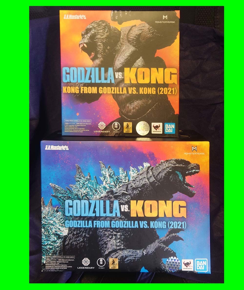 新品未開封☆S.H.モンスターアーツ GODZILLA + KONG/ ゴジラvsコング