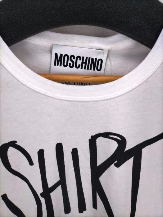 MOSCHINO(モスキーノ) 袖レース切替プリントノースリーブシャツ