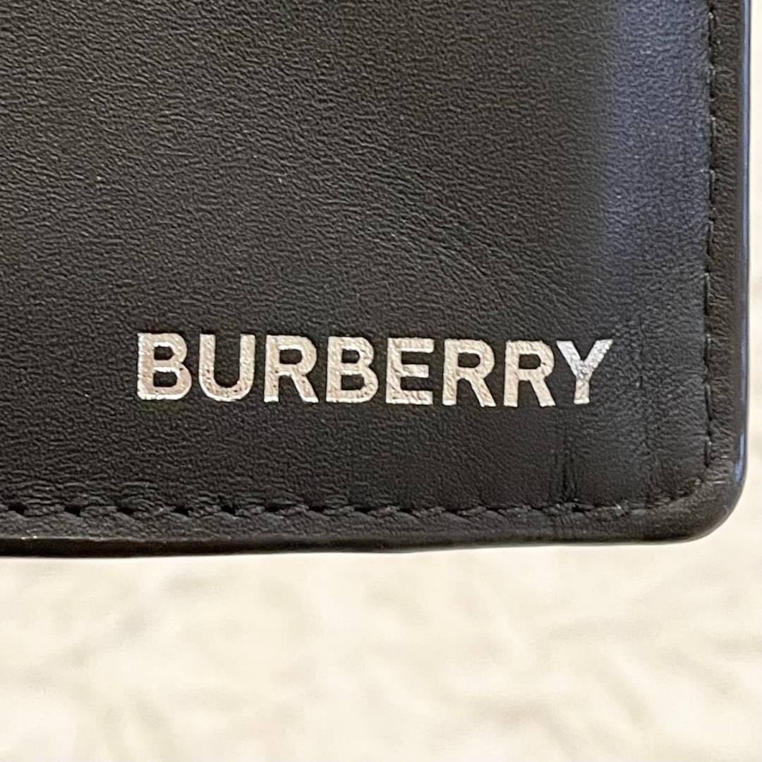 Burberry バーバリー 折財布 メンズ ブラック ノバチェック ブランド