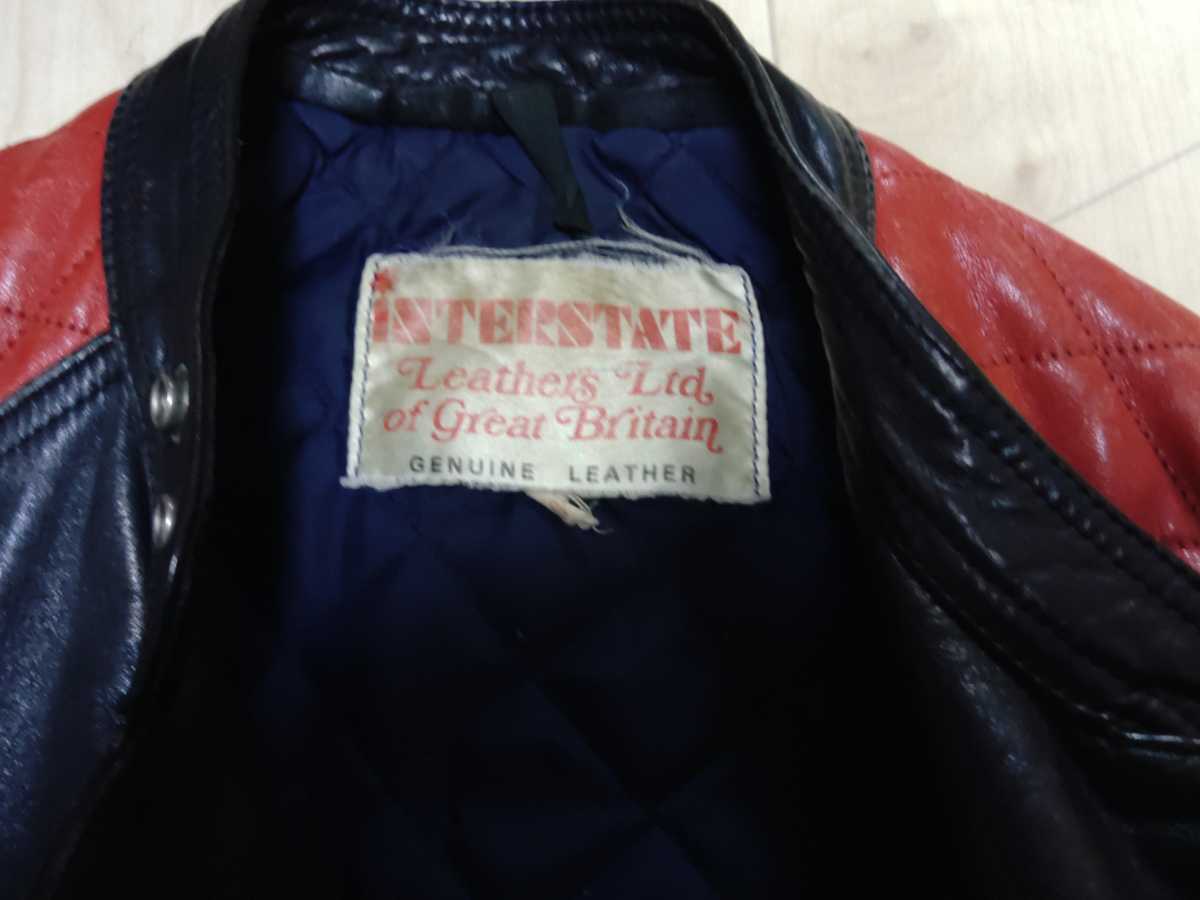 希少 INTERSTATE Leathers ライダース ジャケット インターステート