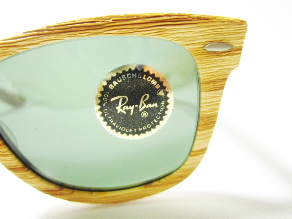 超貴重 未使用 (デッドストック品) B&L RayBan WAYFARER WOOD