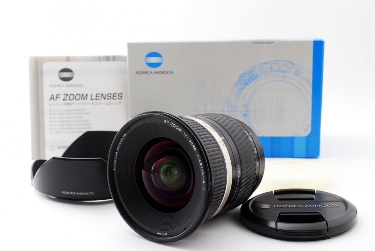 Minolta AF Zoom 17-35mm F/2.8-4 D ソニー Aマウント用 交換レンズ 箱