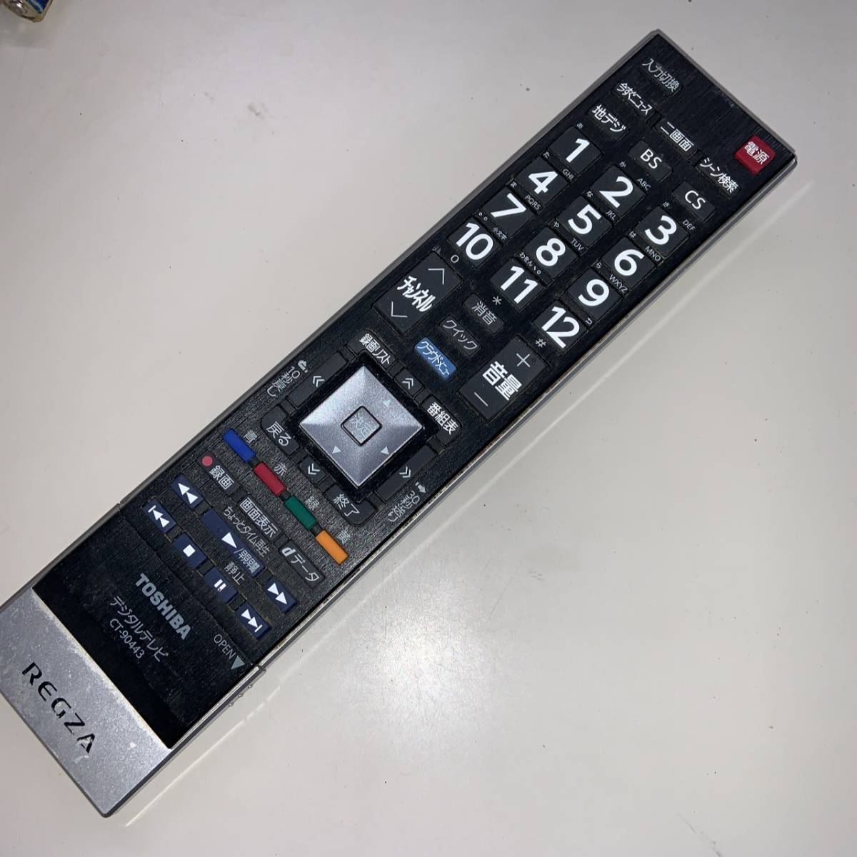 K-27-114 東芝液晶テレビリモコンCT-90443 75036562(適応機種42J8