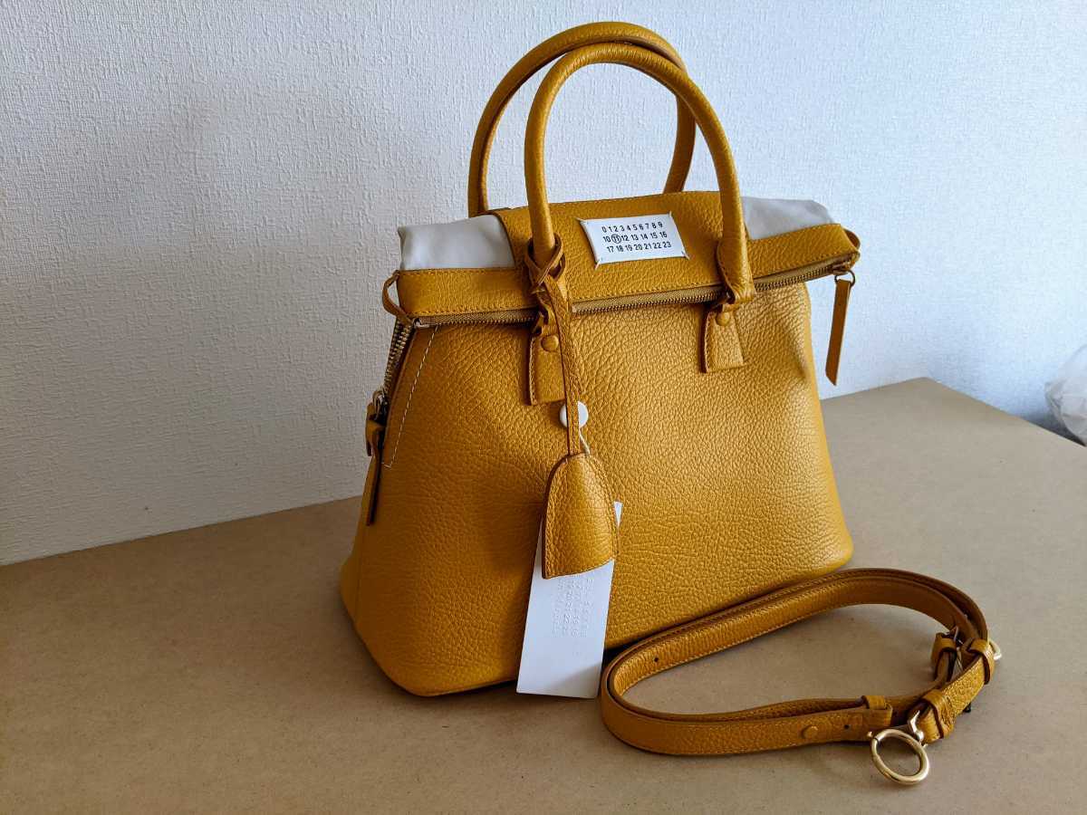 新品 Maison Margiela 5AC バッグ ミディアム / medium 5AC yellow メゾンマルジェラ Bag