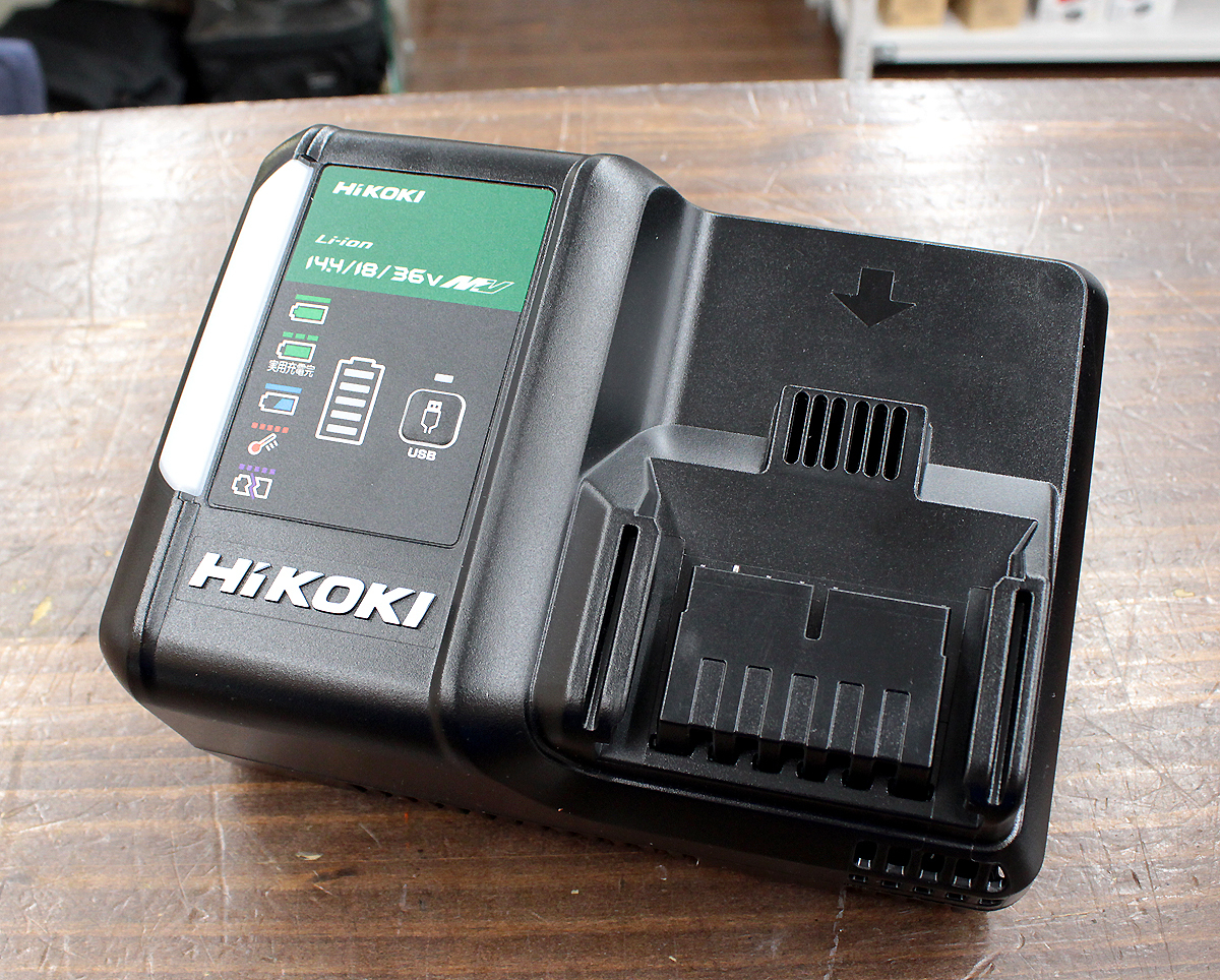 未使用展示品 HiKOKI ハイコーキ 急速充電器 14.4V 18V 36V UC18YDL2 スライド式 リチウムイオン充電器 USB 日立工機