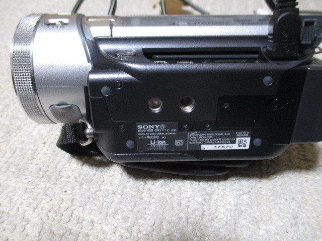 ソニー SONY ビデオカメラ HDR-UX1/ハンディカムHDR-UX1/ジャンク品_画像5