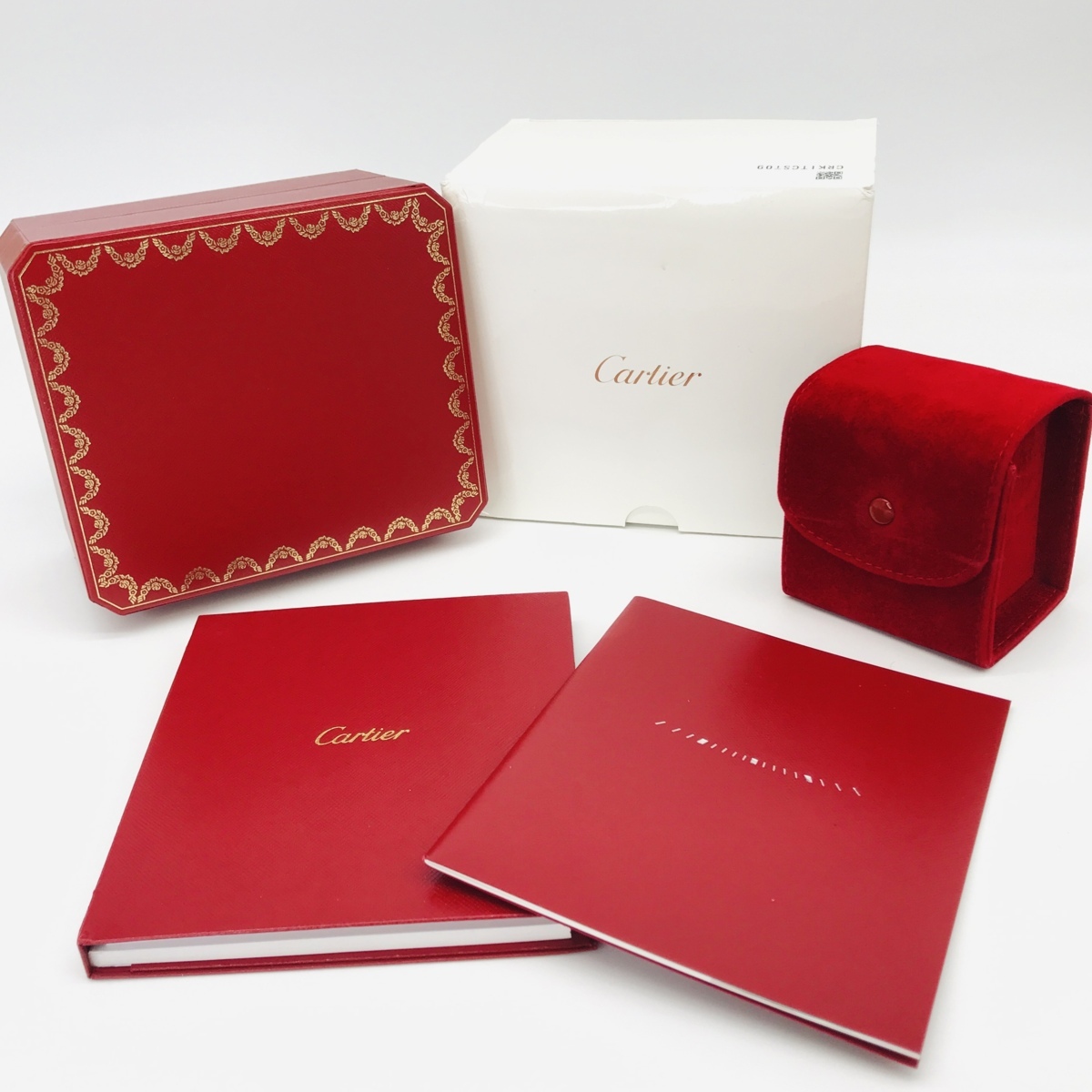 M2143 超美品 Cartier カルティエ 腕 時計 ケース 箱 ボックス 冊子