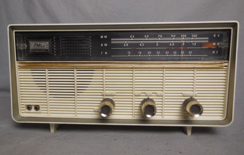 小型真空管ラジオ・FM/AM3バンド・ゼネラル・N-66・昭和37年頃・FM周波数76～91.4MHｚ・感度良好・動作保証_画像6