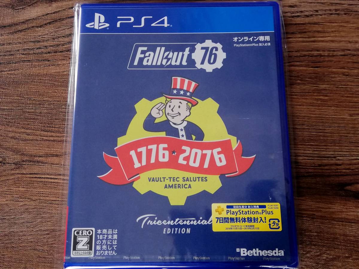 【即決】 未使用 未開封 Fallout 76 Tricentennial Edition（フォールアウト 76 トライセンテニアルエディション） / PS4ソフト