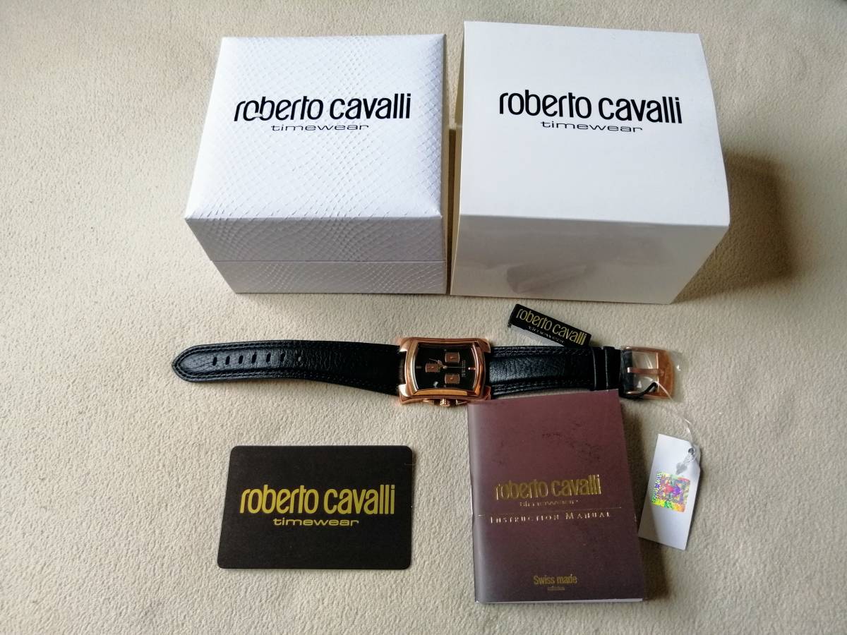 Roberto Cavalli ロベルトカヴァリ TOMAHAWKトマホーク R7251900125　クォーツ　メンズ腕時計　ブラックxローズゴールドダイアル【新品】_画像10