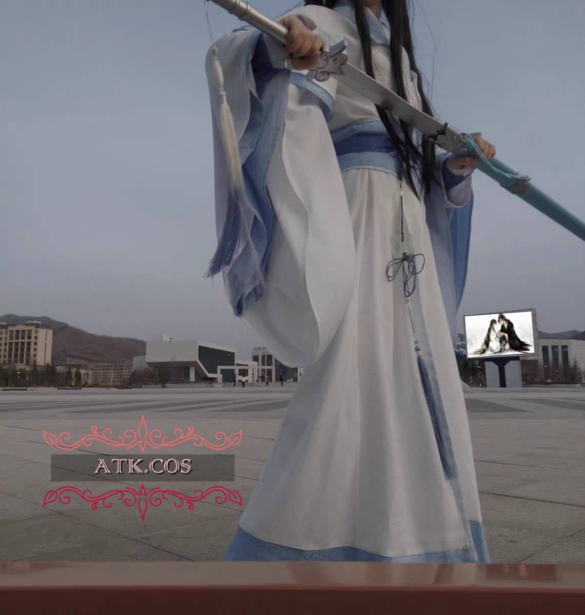 T114 公式 魔道祖師 藍忘機 少年 コスプレ 武器 剣 ウィッグ 靴｜Yahoo