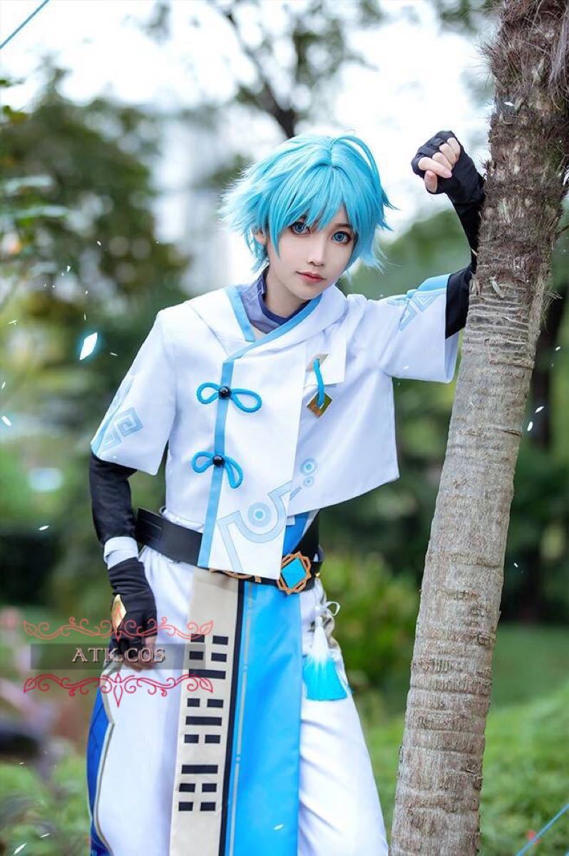 S74 原神 重雲 コスプレ 武器 模様 靴 ウィッグ 高品質｜PayPayフリマ