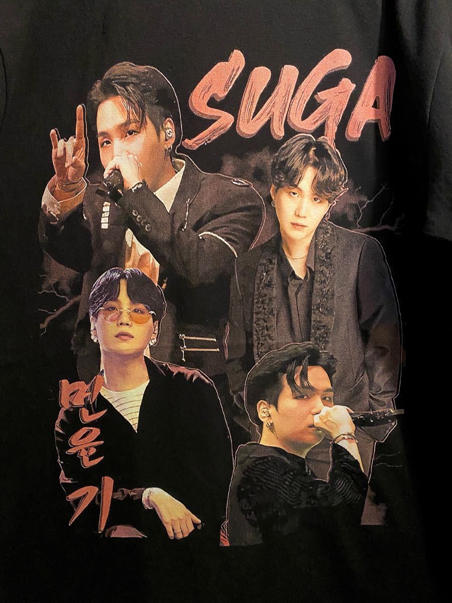 BTS ユンギ SUGA  Agust D HIPHOP  Tシャツ  新品 ヴィンテージ風