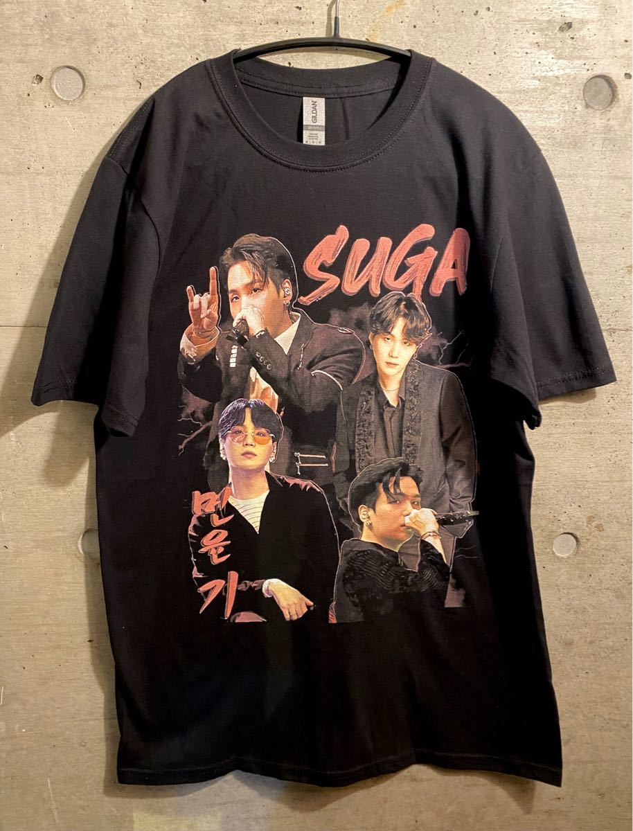 BTS ユンギ SUGA  Agust D HIPHOP  Tシャツ  新品 ヴィンテージ風