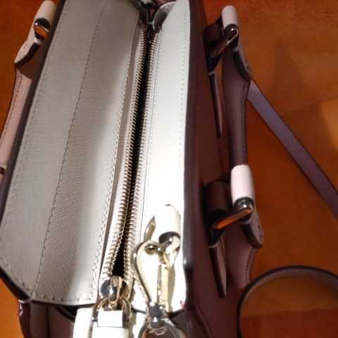 kate spade Kate Spade pink beige 2way original leather handbag spring bag, shoulder bag, smaller bag, dark red, wine red 