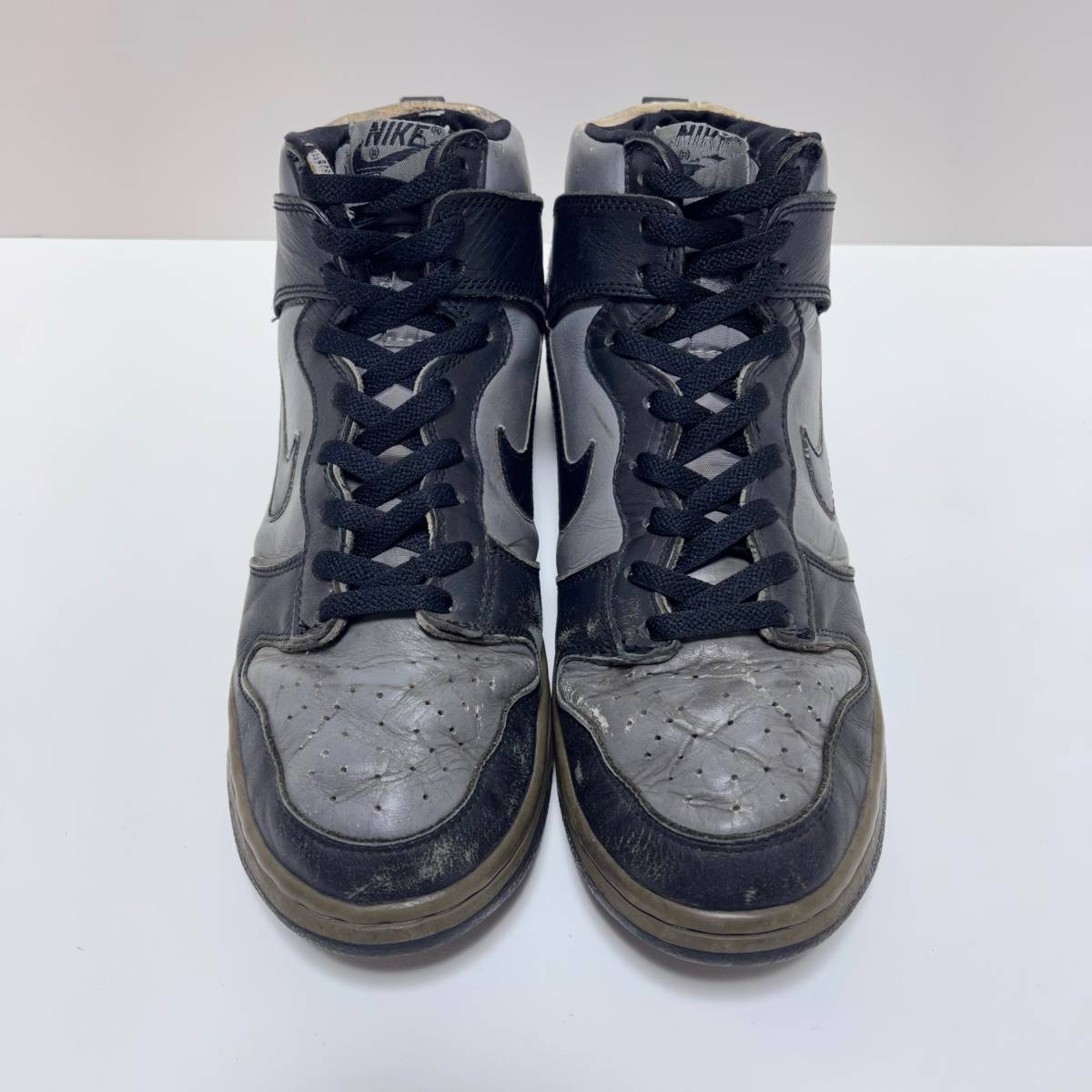 国内初の直営店 NIKE ナイキ DUNK HI ダンクハイ 黒×灰 スニーカー