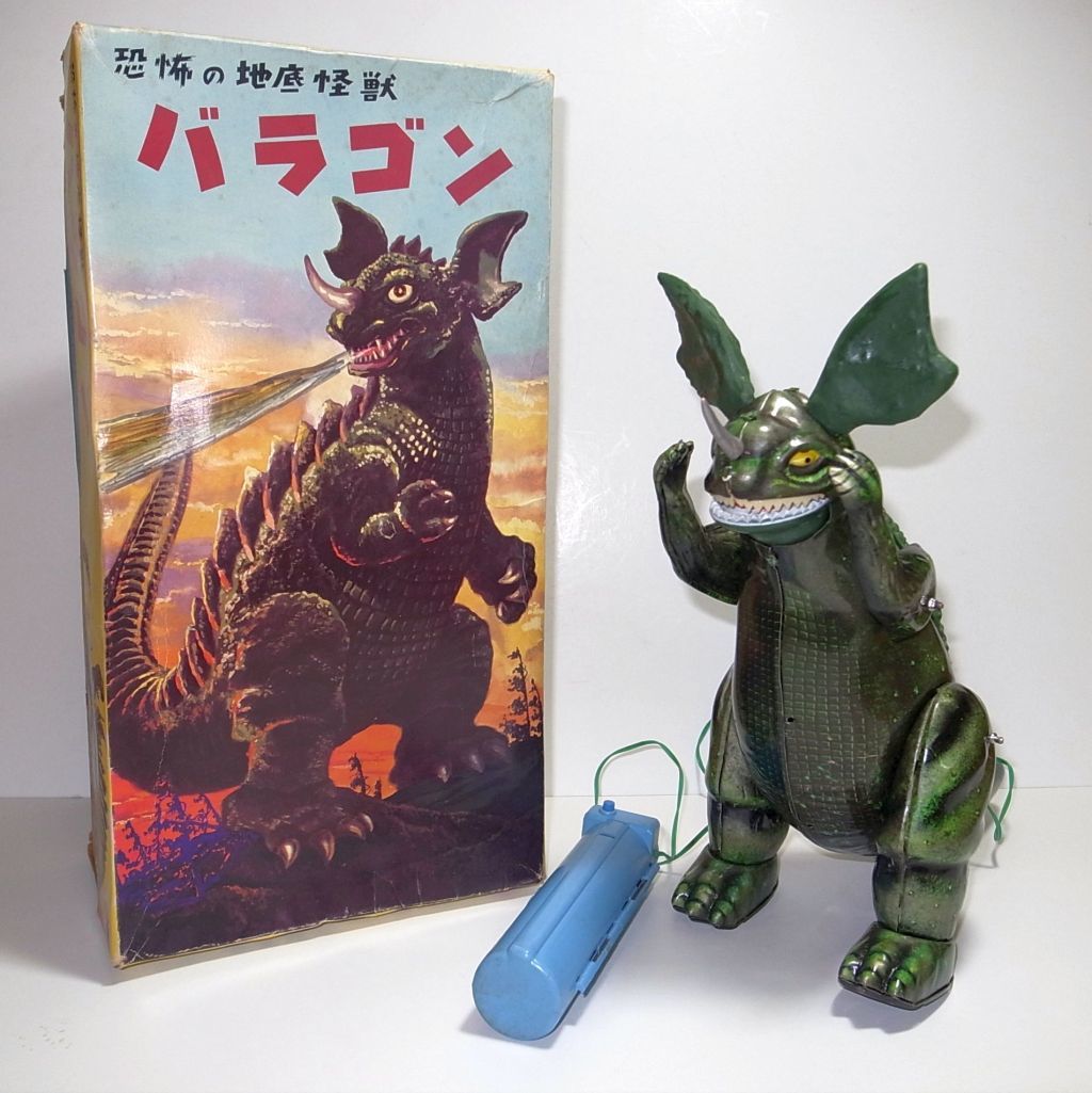 ヤフオク! - マルサン製(SAN)ブリキ バラゴン☆当時物の箱付き。