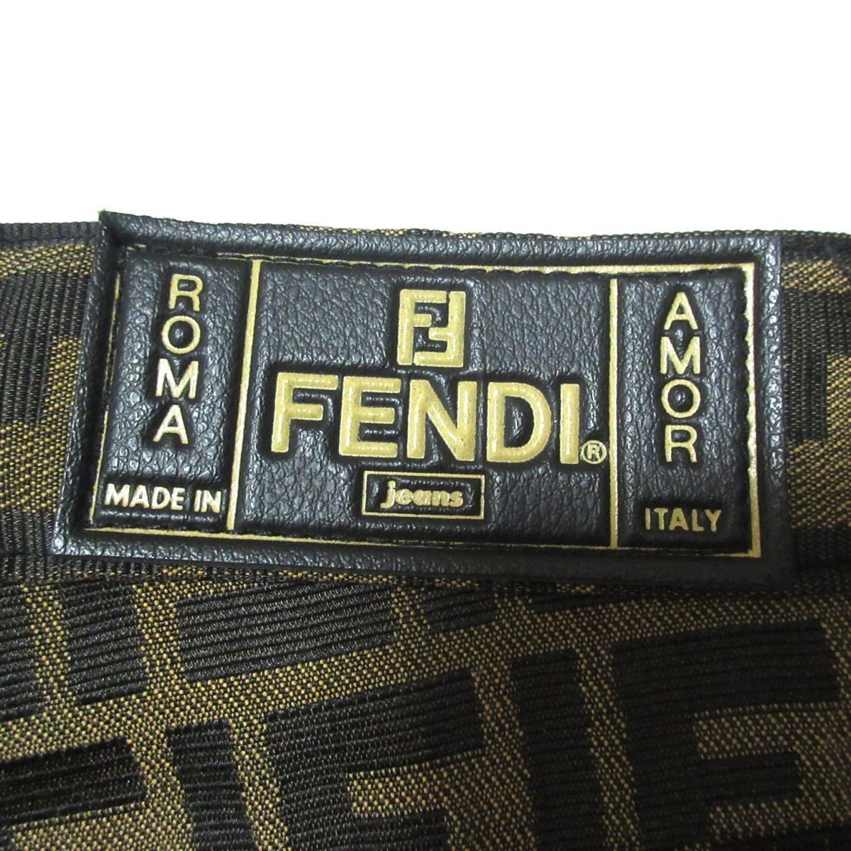 ほぼ未使用 ヴィンテージ FENDI フェンディ FF柄 ズッカ柄 ジャガード